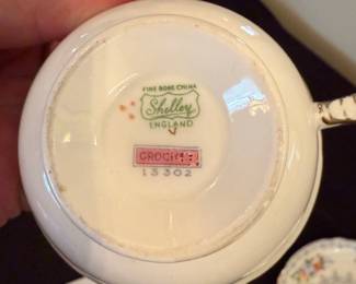 Shelley Fine Bone China teacup and saucer