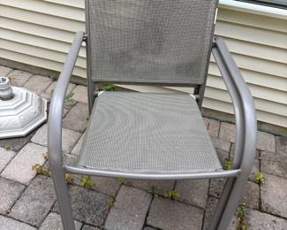 aluminum frame and mesh patio chair