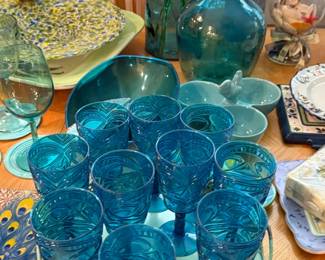Turquoise Drinking Glasses