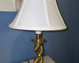 Brass Barley Double Helix Lamp