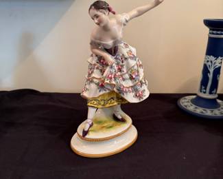 German Ballerina Porcelain Figurine