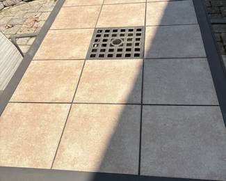 tile top patio table