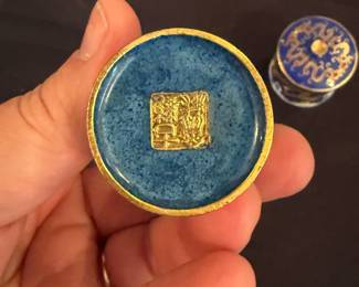 Chinese cloisonne enamel boxes