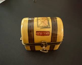 Limoges Trunk Travel Chest Trinket Box