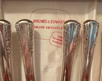 Holmes and Edwards silverware in box