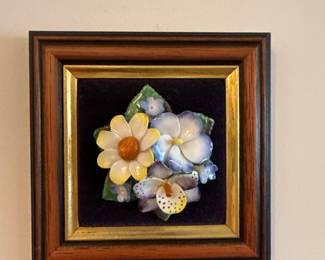 Bone China Floral Wall Art