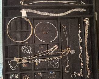 silver and gold jewelry