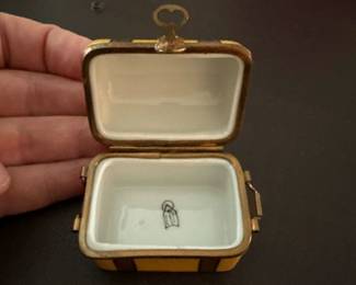 Limoges Trunk Travel Chest Trinket Box