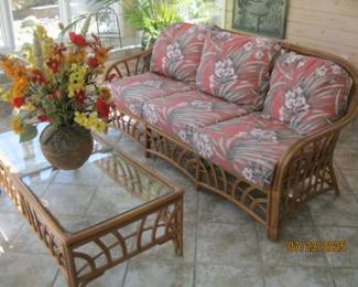RATTAN SUN ROOM SET