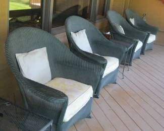 WICKER DECK CHAIRS
