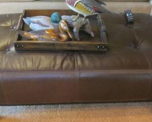 LEATHER HASSOCK