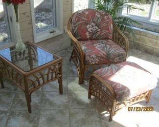 RATTAN SUN ROOM SET