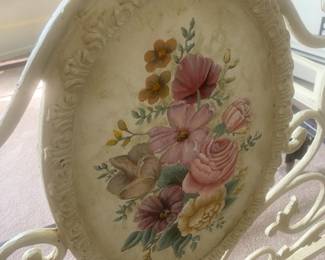 Cast Iron Tole painted queen bed - offsite in Webster.  