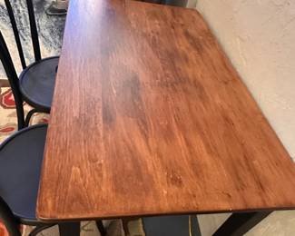 Farmhouse Table & Bentwood Chairs - silverware drawer