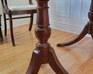 Duncan Phyfe Mahogany Dining Table and Chairs
