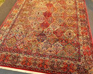 Vintage Karastan Kirman Pattern 700 / 717 Wool Area Rug 10 x 14. Offsite