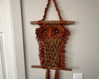 Retro Macrame Owl