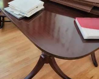 Duncan Phyfe Mahogany Dining Table and Chairs