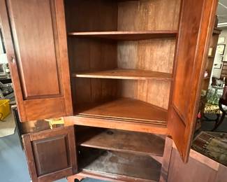 Antique Corner Cabinet Cupboard