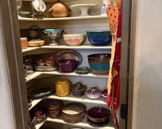 A pantry full of pottery