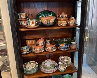 Vintage Mexican pottery and glassware