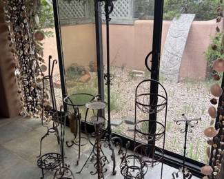 Lots of wrought iron pieces