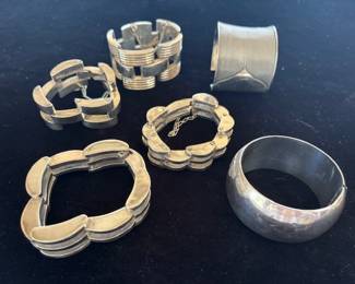 Vintage Taxco sterling bracelets