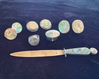 Vintage Los Castillo ring,  and other Taxco pieces