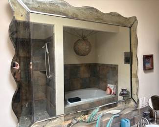 Large antique mirror