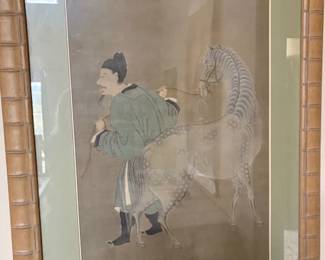 Antique Chinese painting on silk