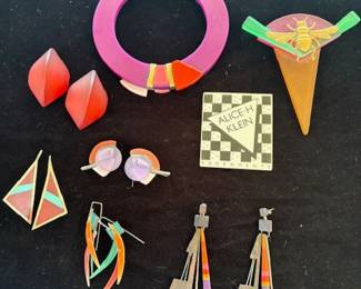 Alice H. Klein 'Adornments' modernist jewelry, ca 1980