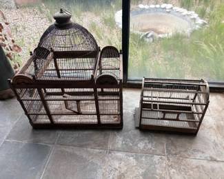 Vintage bird cages