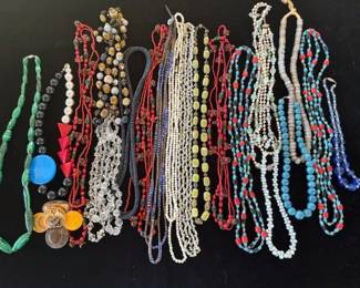 Vintage beads and necklaces