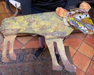 Fun folk art dog