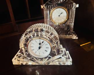 Waterford table clocks