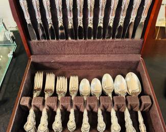 Wallace "Old Atlanta" 62 piece Sterling Flatware, Service for 12
