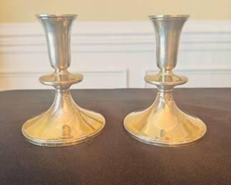 Weighted Sterling Candle Sticks