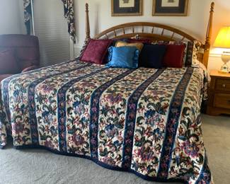 King size bed with mattress set 