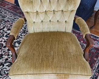 Velvet side chair