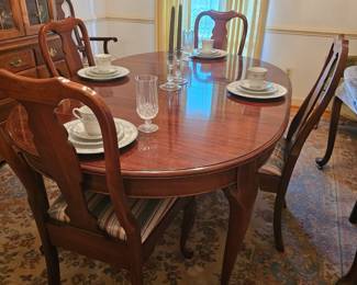 Dining table with 7 chairs