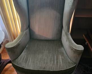 Set of 2 wing-back chairs