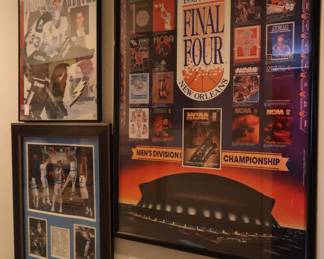 Varying posters; signature of Manon Rheaume