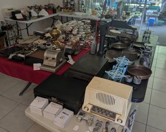 Antique and Vintage Scales and Collectibles.