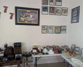 Framed Art and Vintage Magazine Ads