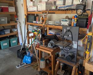 Garage Tools, Power Tools, Sets and Antiques. 
