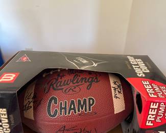 Autographed football