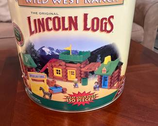 Vintage Lincoln Logs - 2 containers