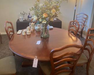 Dining table with 8 chairs