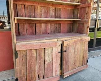 Garden bar hutch