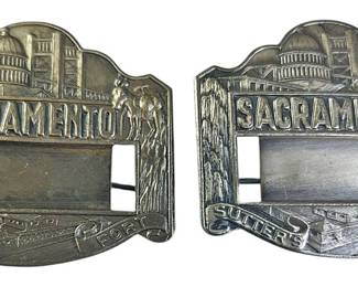 Two Goldtone Sacramento Pins